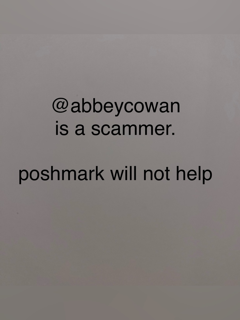 warning